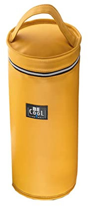 Elegante Be Cool - Enfriador de botellas (33 cm de alto, 13 cm de diámetro), color amarillo