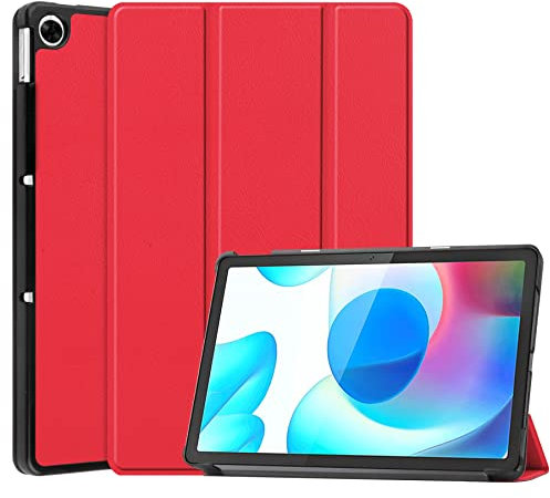 BaiBaiDY Funda para Realme Pad 10.4, Funda Protectora Ultraligera con Función de Encendido/Apagado Automático, Funda para Realme Pad 10.4.(Rojo)