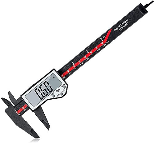 Digital Caliper 0-6 | Electronic Caliper with Auto-Off Feature | Large LCD Screen | Inch/Millimeter Conversion | Precision Measuring Tool for Length, Depth, Inner & Outer Diameter Measurements