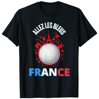 Handball Frankreich Handballer-Fans, Blau T-Shirt