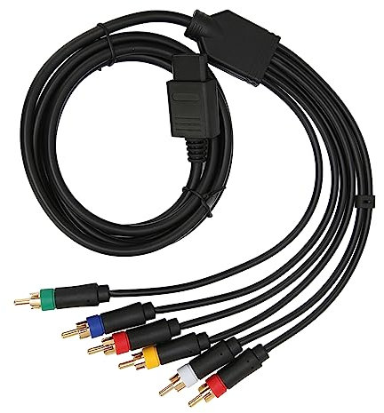 Tosuny RGB-RGBS-Composite-Kabel, RGB-Komponenten-Videokabel, NGC N64 SFC SNES RGB RGBS-Farbmonitorkabel, Komponenten-AV-Kabel mit 4 BNC-Köpfen