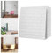Sonnewelt 10 Stück 3D Wandpaneele,77x70cm Wasserdicht Wandtapete,Selbstklebende Ziegel Steinoptik Tapete Selbstklebend für Badezimmer Schlafzimmer Wohnzimmer Balkon Küchenrückwand Weiß