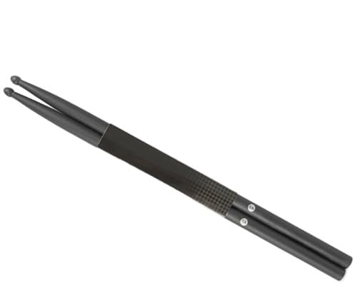 1 Paire De Baguettes De Tambour Noires En Fibre De Carbone 5A, Ensemble D'accessoires De Batterie De Jazz Ensemble de Baguettes de Tambour