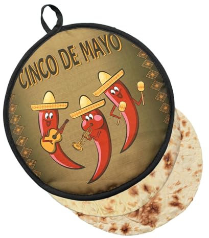 Tortilla Warmer Pouch,12 Inch Tortilla Insulated Pouch | Mexican Food Warming Trays, Food Warmer Holder, Roti Holder, Insulated and Microwaveable