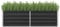 Myheimly Hochbeet Pflanzkübel Pflanzbeet Gemüsebeet Gartenbeet Frühbeet Blumenkasten Pflanzkasten Garten Verzinkter Stahl Anthrazit 160 x 40 x 45 cm