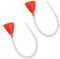 Yaoliucp 2pcs Multi-Purpose Long Tube Funnel for Additives, Lubricants and Fluids, Plastic, Red