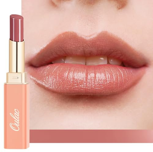 OULAC Lippenstift Rot mit Langanhaltender Feuchtigkeitspflege | Cremig-leichte Textur für Geschmeidige Lippen | Saftiger und Glänzender, Leicht Auftragbar & Nicht Klebend | Vegan 17 Marsala