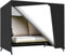 LUSCHEER 3 Seater Garden Swing Covers Waterproof Heavy Duty 210D Oxford Fabric Outdoor Swinging Chair Cover Windproof Anti-UV Patio Garden Hammock Cover with Zips (215x125x170cm) - Black