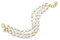 SINGULARU - Armband Audrey Premium. Edelstahl mit 18K vergoldung und Perle. Schmuck für Damen.
