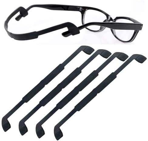 OPUGIT Anti-Slip Glasses Strap, Silicone Soft Eyewear Retainer Eyeglasses Holder, Eyeglass Strap