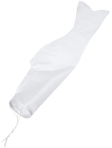 Abaodam Karpfen Streamer Unlackierter Fisch Drachen Fisch Windsack Unlackiert Karpfen Flagge Windsack Banner zum Basteln Fisch Streamer für Wind Flagge Tuch Weiß