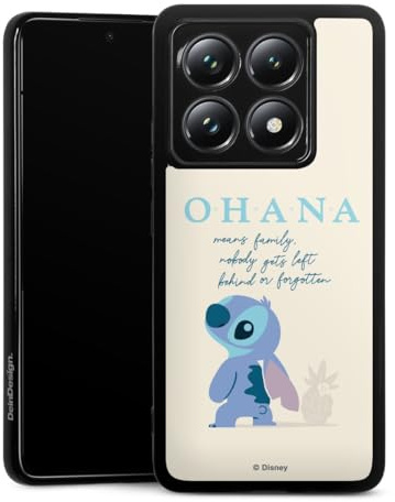 DeinDesign Silikon Hülle kompatibel mit Xiaomi 14T Pro Case schwarz Handyhülle Lilo & Stitch Disney Offizielles Lizenzprodukt
