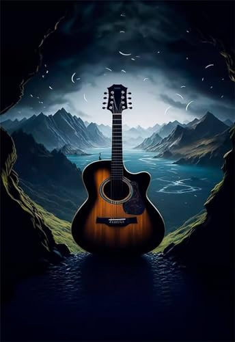 Jigsaw Puzzles for Adults 1000, Guitar Landscape Puzzles for Adults, Challenging Puzzle Games, Difficult Puzzle 1000 Pieces