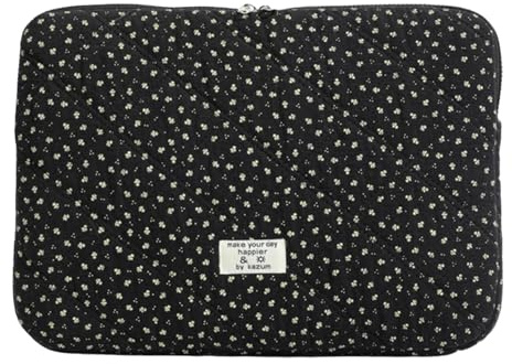 Starnearby Housse Ordinateur 13-14 Pouces, Pochette Ordinateur Fleur | Matelassée, Compatible avec MacBook Air 13 Pouces, MacBook Pro 13 14 Pouces M5 M4 M3 M2 M1, MacBook Neo 13 Pouces