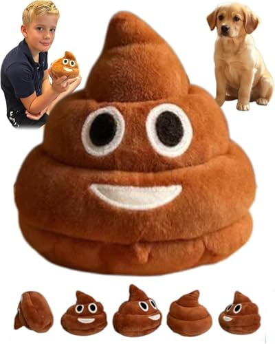 Lustiges, sprechendes Plüschtier mit Furzgeräuschen – macht Furzgeräusche, des Hundespielzeug, Emoticon-Koten-Stressspielzeug, lustiges Geschenk für alle Altersgruppen, bringt Lachen überall