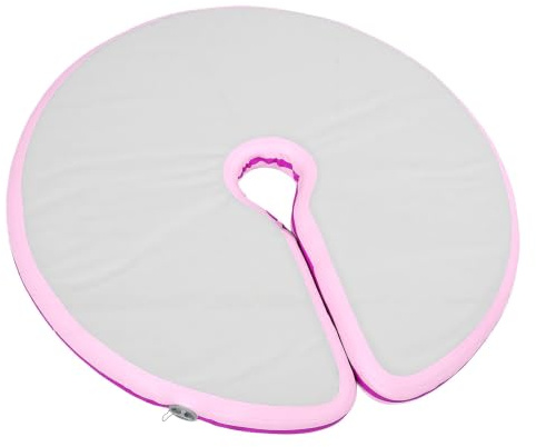 UPALDHOU Uppblåsbar Poledance-matta, Rund 120 Cm i Diameter | Uppblåsbar rund halkfri PVC tjock robust PVC stor storlek enkel underhåll mångsidig för hemgym studio