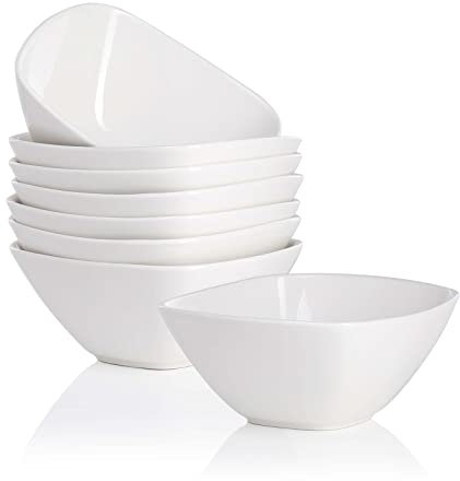 MALACASA, Serie Ramekin.Dish, 6/12 tlg. Porzellan Mini Muffin Backförmchen Kuchenform Souffléförmchen (Set- 8 tlg. 5,5/14cm/360ml), REGULAR-033