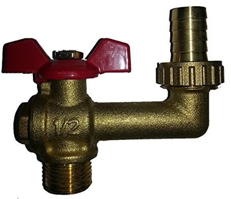 HidroRain Grifo Válvula de Riego Vertical 1/2 x 3/4 Latón Bronce