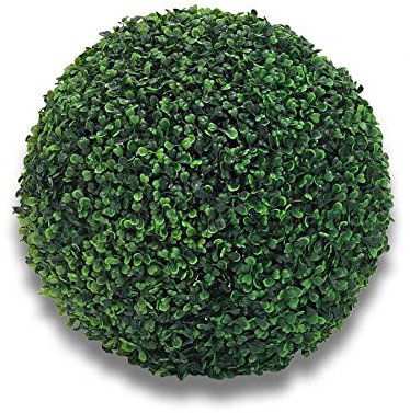 AsiaShopping 1 SFERA BOSSO ARTIFICIALE SINTETICA FOGLIE VERDI BUXUS FINTO PALLA 30 CM