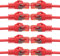 BIGtec - 10 Stück - 0,75m Gigabit Netzwerkkabel Patchkabel Ethernet LAN DSL Patch Kabel rot (2x RJ-45 Anschluß, CAT.5e, kompatibel zu CAT.6 CAT.6a CAT.7) 0,75 Meter