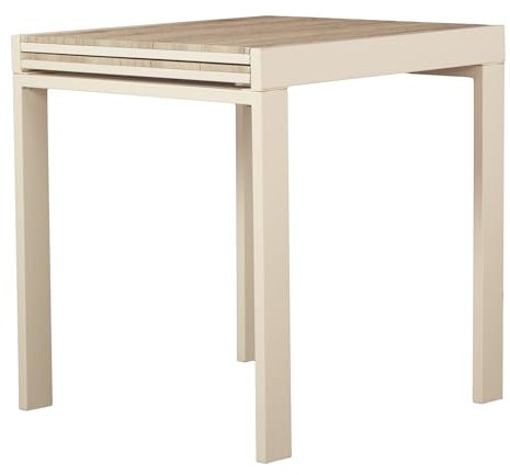 yelloo Mod. Sanremo Tisch Bar Küche 70 x 70 Beige Küche Living Modern Design