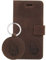 SURAZO Handy Hülle für Apple iPhone 6 / 6s - Wolf - RFID TV Nubuk Nussbraun - Ölleder Premium Vintage Wallet Case