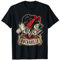 Rockabilly Girl Skull Pin-Up Hairstylist Friseur T-Shirt