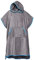Sowel® Surf Poncho, 100% Bio-Baumwolle, Umziehhilfe, Damen und Herren, Bademantel, Badeponcho, Hergestellt in Portugal, Grau/Blau