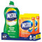 Mistol Pack Combo Ahorro - Mistol Ultraplus 950 ml + 100 Pastillas Lavavajillas. Limpia, desengrasa, desincrusta y abrillanta, dejando tu vajilla como nueva.
