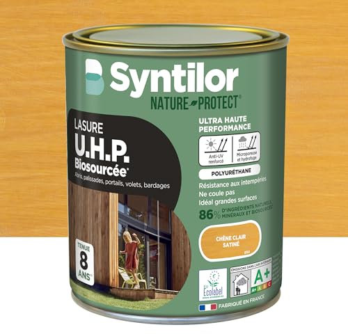 SYNTILOR - Lasure U.H.P. Biosourcée Chêne Clair Satiné 1L