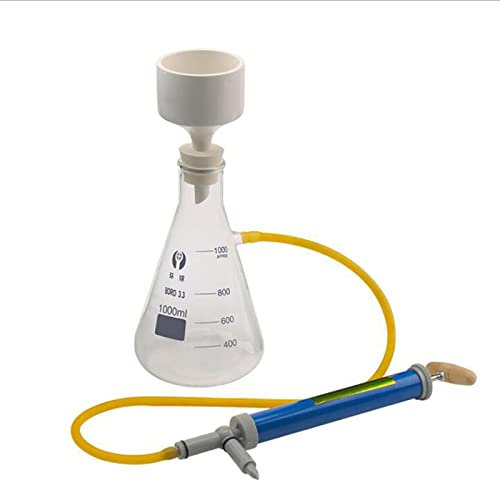 Tedixu Aparato de Embudo Buchner, Equipo de Embudo de filtración, Utilizado para succión al vacío, matraz Erlenmeyer, Laboratorio Educativo Escolar (Color : 500ml)