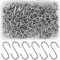 MINSHUXI 150 Pezzi Mini S Ganci Connettori di Metallo Connettori a forma di S Ganci a S Ganci a Forma di S Filo Ganci con Scatola di Stoccaggio per Ciondoli DIY Etichette