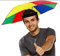 Sombrero de paraguas,mini sombrilla,resistente a la lluvia,paraguas,parasol plegable,para la playa y al aire libre,actividades al aire libre,golf, pesca,camping
