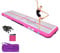 HIJOFUN Air Floor Mat 3M 4M 5M 6M Tumbling Mat Inflatable Gymnastics Mat Thick with Pump for Youth/Adults, White+Pink, 300x100x20cm