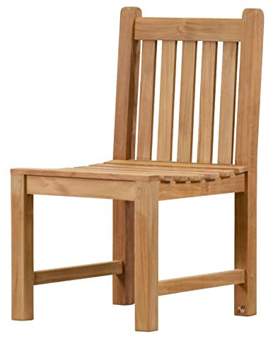 Kai Wiechmann Teak Gartensessel ohne Armlehnen massiv wetterfest