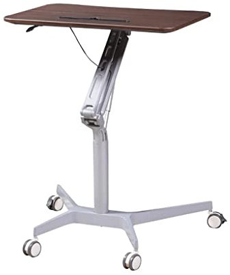 ACiyD Medizinischer Betttisch, beweglicher Betttisch, Verstellbarer pneumatischer Hub, Stehpult, mobiler Laptop-Tisch, Schlafsofa, Tisch für Wohnzimmer, Beistelltisch (I 18,7 x 28,1 Zoll)