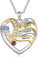 lorajewel Personalisierte Kette Damen 925 Sterling Silber Kette mit Namen Stone Geschenk für Frauen Gold Herz Anhänger Namenskette für Muttertag Weihnachten Valentinstag (A-4 name)