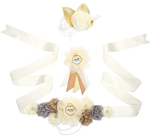 Toyvian Korsage 1 Set Gürtel Für Mutterschaft Party Schwangerschaftsschärpe Strassgürtel Für Frauen Brautschärpe Babyparty Dekorationen Gastgeschenke Schärpe Schwangerschaftsgürtel