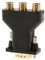 Tiuimk Adaptador VGA a RCA - Convertidor VGA RCA chapado en oro, negro