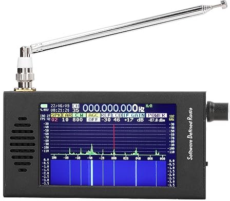 Tragbarer Empfänger DSP SDR Radio 4,3 Zoll Touchscreen FM MW SSB CW HAM Kurzwellenradio mit LCD-Display