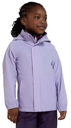 Mountain Warehouse Pakka Kids Waterproof Rain Jacket Lilac 13y