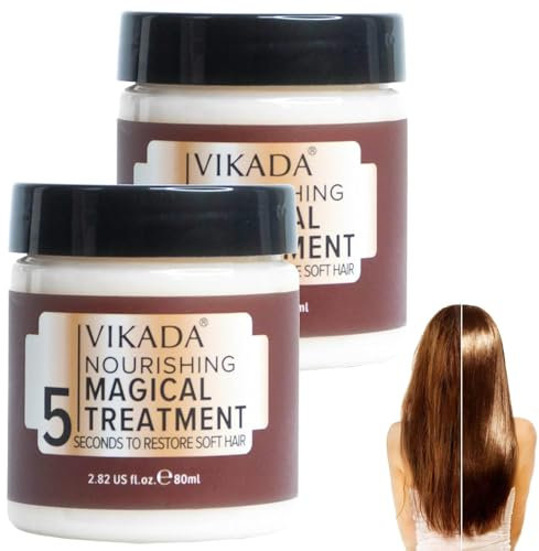 RWRAPS 2 Stück Vikada nährende magische Behandlung – 5 Sekunden zur Wiederherstellung von weichem Haar,Vikada Haarreparaturcreme,Tiefenspülung für trockenes, strapaziertes Haar