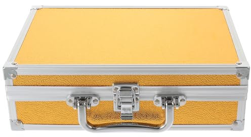 Angoily Harte Aktentasche Männer Aluminiumlegierung Hartschalenkoffer Reise-aufbewahrungsbox Aluminiumlegierung Aktentasche