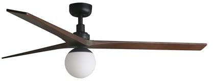 FARO BARCELONA 34276-11L - KLIM L Ventilador negro/nogal DC E27