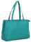 Hudson & James Designer-Umhängetasche aus echtem Leder für Damen, für den Alltag, Crossover, Cross-Body, Arbeit, iPad, Schultertasche, türkis, M