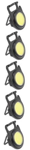 HEMOTON USB-Taschenlampe 5St USB-Arbeitslicht Mini-Taschenlampe Lichtversorgung im Außenbereich tragbare Taschenlampe n Schlüsselringe Schlüsselbundlicht im Freien draussen LED