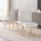 B&D home Esszimmerstuhl Cedric 2er Set, Kord Stoff Polsterstuhl für Küche, Esszimmer, Wohnzimmer, Büro, modernes skandinavisches Design, Grau, 11130-GRAU-2