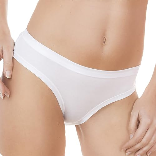 CLARABEL - 3/6 Slip Mini Cotone Modal, Mutande Intimo Donna Mini- Made in Italy- CB.102