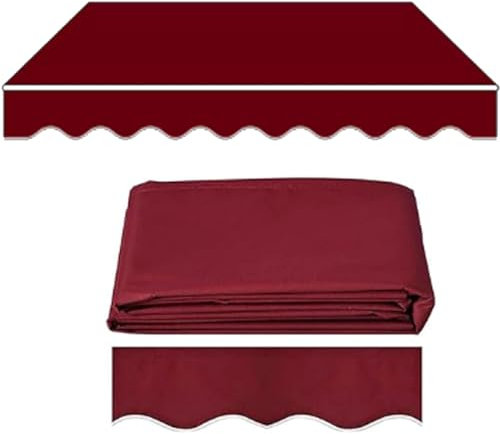 Einziehbarer markisenstoff-ersatz Markisenstoff Wasserdicht Hochwertiges Ersatztuch Einziehbar Terrasse Markise markisen ersatzbespannung markisenstoff wasserdicht für Terrassen, Fenster, Veranden ( S