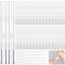 Lot de 50 stylos à huile vides de 3 ml avec 5 compte-gouttes, stylos transparents torsadés avec pointes pinceaux, stylos vides pour ongles, gloss à lèvres, tubes liquides de croissance des cils